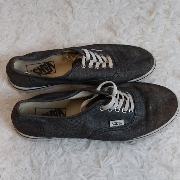 Vans TB4R authentic grey classic skate shoes men's size  women's size 7 - Picture 4 of 7